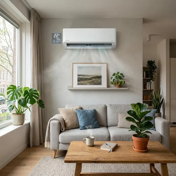 Hoe werkt een airco met bevochtiger?