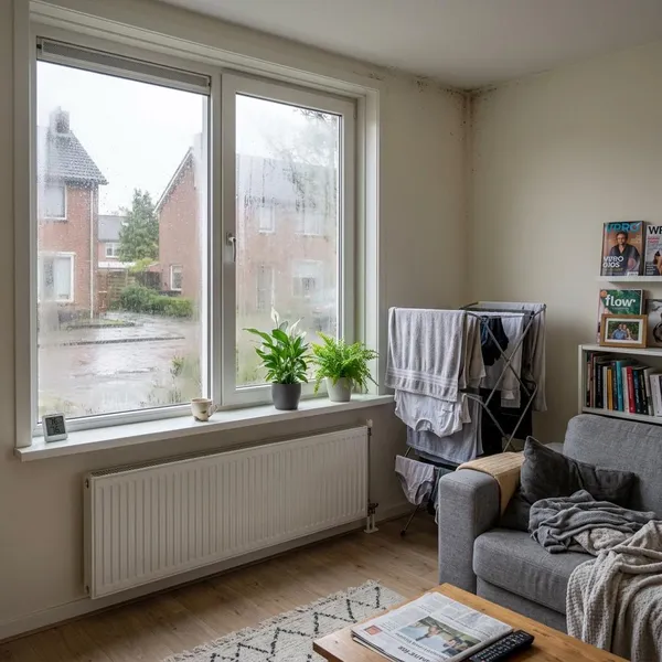 Zo merk je dat de luchtvochtigheid in huis te hoog is