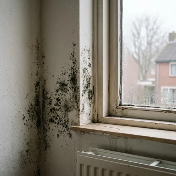hoe krijg ik schimmel van de muur