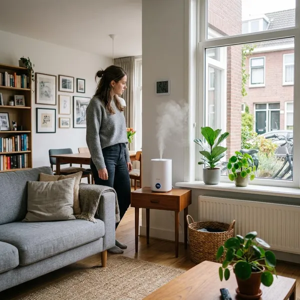 Hoe lang moet een luchtbevochtiger aan staan