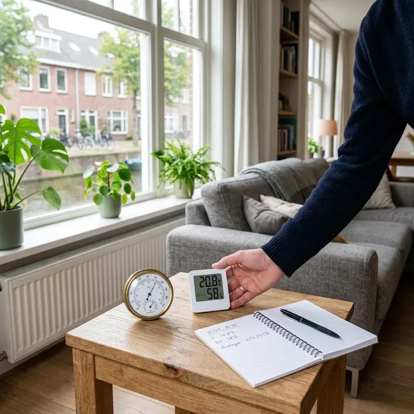 hoe meet je de luchtvochtigheid in huis