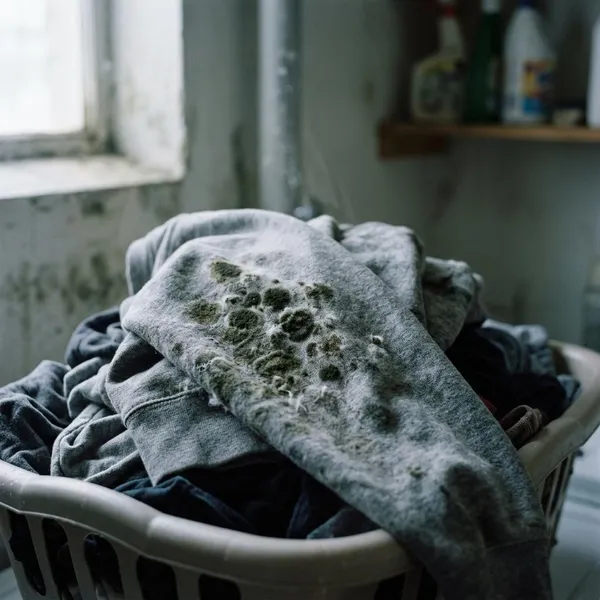 hoe ontstaat schimmel op kleding