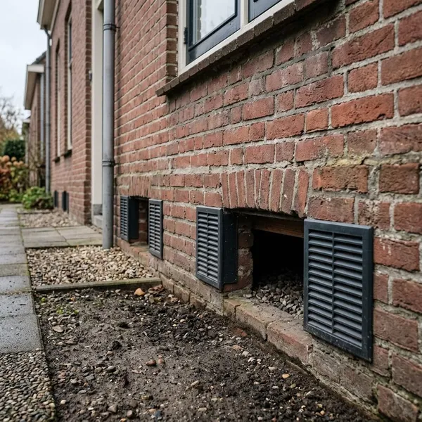 Ventilatie bij een houten vloer