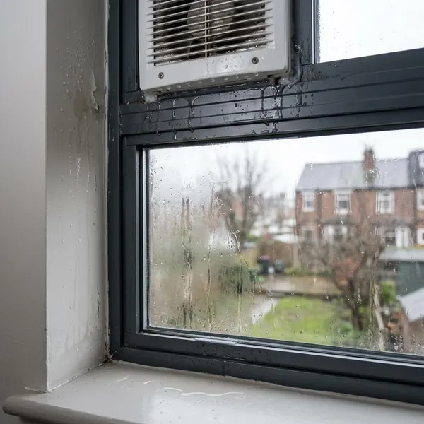 lekkage door ventilatierooster