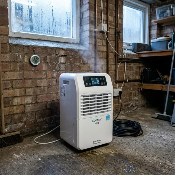 ontvochtiger lage temperatuur