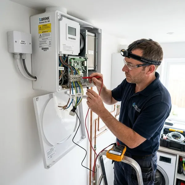 Zo sluit je de ventilatiebox aan