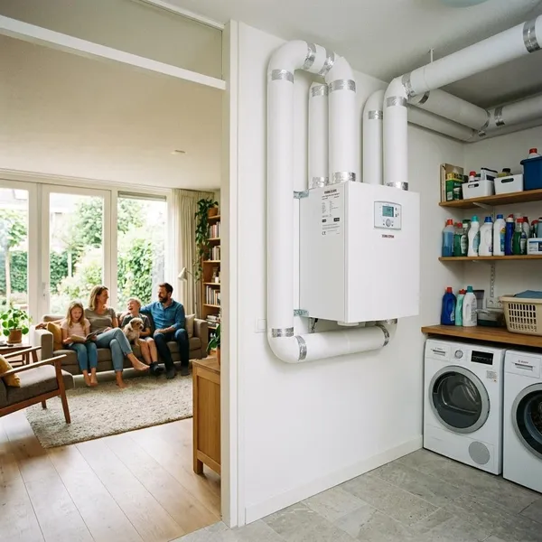 Stappen bij ventilatiebox vervangen