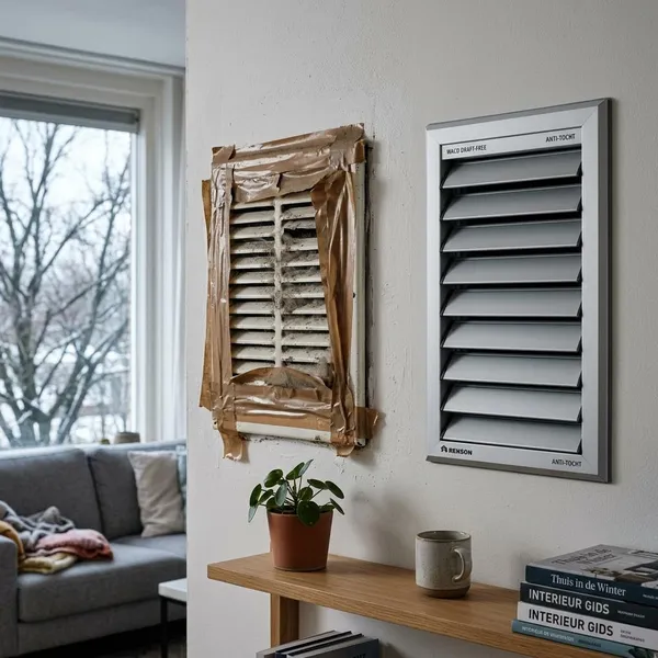 ventilatieroosters afplakken