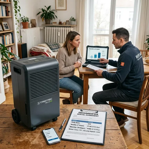 Wat kost een ontvochtiger huren gemiddeld